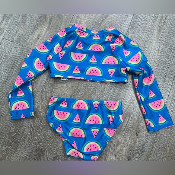 Cat & Jack watermelon long sleeve bikini size 2t - Picture 5 of 6